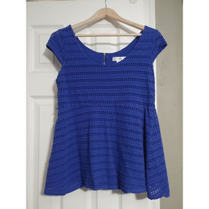 Motherhood Maternity Blouse Blue